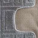 Komplet łazienkowy Montana z wycięciem Ethnic Grey Komplet (50 cm x 80 cm i 40 cm x 50 cm)
