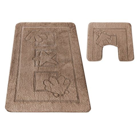 Komplet łazienkowy Montana z wycięciem Maritime Beige Komplet (50 cm x 80 cm i 40 cm x 50 cm) Komplet łazienkowy Montana z wycięciem Maritime Beige Komplet (50 cm x 80 cm i 40 cm x 50 cm)