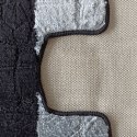 Komplet łazienkowy Montana z wycięciem Sariyer Black Komplet (50 cm x 80 cm i 40 cm x 50 cm)