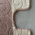 Komplet łazienkowy Montana z wycięciem Sile Beige Komplet (50 cm x 80 cm i 40 cm x 50 cm)