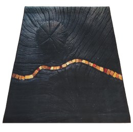 Dywan BLACK and GOLD N 11 160 x 220 cm czarny