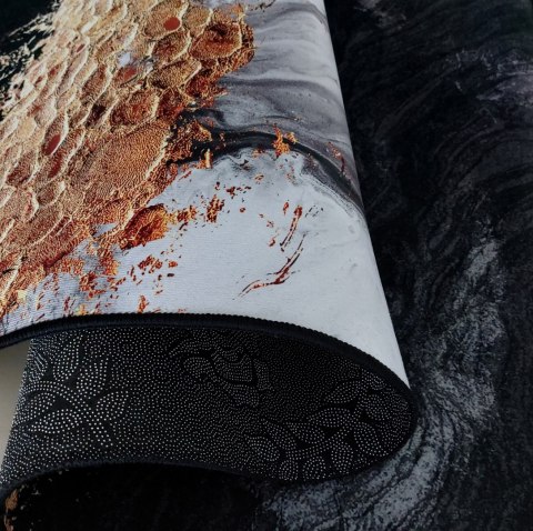 Dywan BLACK and GOLD N 13 80 x 150 cm czarny Dywan BLACK and GOLD N 13 80 x 150 cm czarny