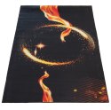 Dywan BLACK and GOLD N 15 120 x 180 cm czarny