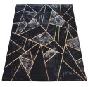 Dywan BLACK and GOLD N 16 60 x 100 cm czarny