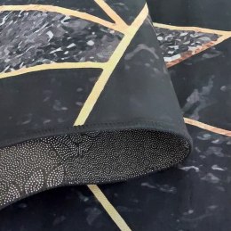 Dywan BLACK and GOLD N 16 60 x 100 cm czarny