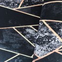 Dywan BLACK and GOLD N 16 60 x 100 cm czarny