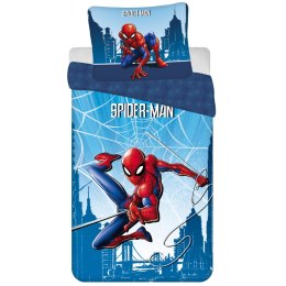 Pościel bawełna 140x200 Spiderman niebieski