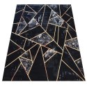 Dywan BLACK and GOLD N 16 160 x 220 cm czarny
