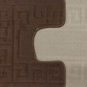 Komplet łazienkowy Montana z wycięciem Ethnic Chocolatte Komplet (50 cm x 80 cm i 40 cm x 50 cm)