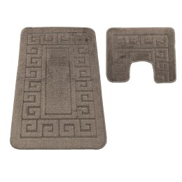 Komplet łazienkowy Montana z wycięciem Ethnic Fungi Grey