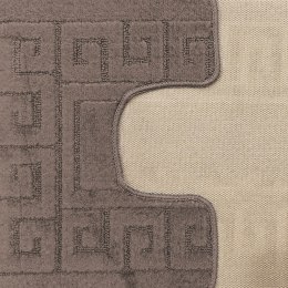 Komplet łazienkowy Montana z wycięciem Ethnic Fungi Grey