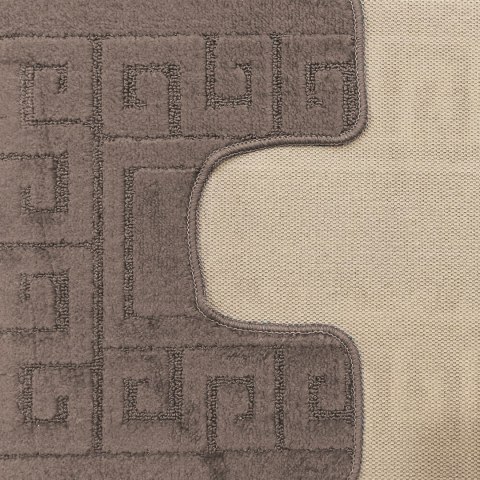 Komplet łazienkowy Montana z wycięciem Ethnic Fungi Grey