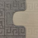 Komplet łazienkowy Montana z wycięciem Ethnic Metal Grey Komplet (50 cm x 80 cm i 40 cm x 50 cm)