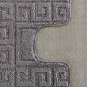 Komplet łazienkowy Montana z wycięciem Ethnic Opal Grey Komplet (50 cm x 80 cm i 40 cm x 50 cm)