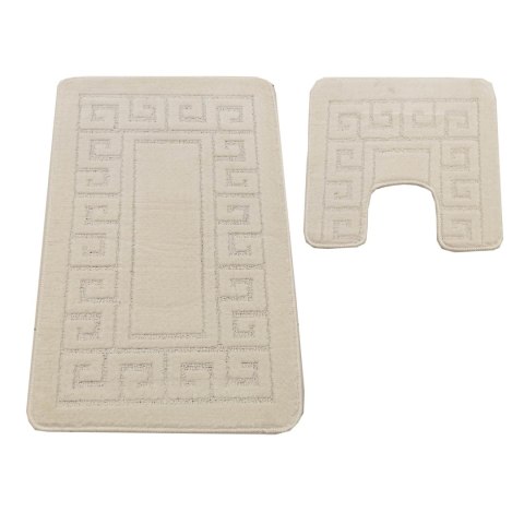 Komplet łazienkowy Montana z wycięciem Ethnic Pearl White Komplet (50 cm x 80 cm i 40 cm x 50 cm) Komplet łazienkowy Montana z wycięciem Ethnic Pearl White Komplet (50 cm x 80 cm i 40 cm x 50 cm)