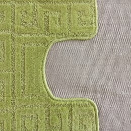 Komplet łazienkowy Montana z wycięciem Ethnic Phosphoric green Komplet (50 cm x 80 cm i 40 cm x 50 cm)