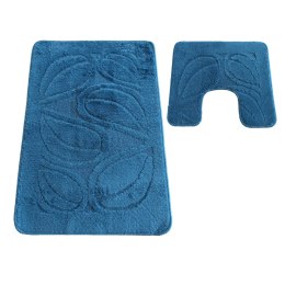 Komplet łazienkowy Montana z wycięciem Flora Ink Blue