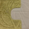 Komplet łazienkowy Montana z wycięciem Flora Khaki Komplet (50 cm x 80 cm i 40 cm x 50 cm)