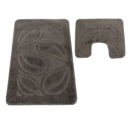 Komplet łazienkowy Montana z wycięciem Flora Metal Grey