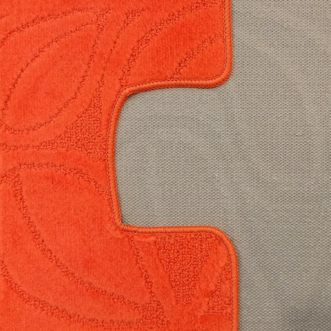 Komplet łazienkowy Montana z wycięciem Flora Orange Komplet (50 cm x 80 cm i 40 cm x 50 cm) Komplet łazienkowy Montana z wycięciem Flora Orange Komplet (50 cm x 80 cm i 40 cm x 50 cm)