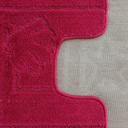 Komplet łazienkowy Montana z wycięciem Maritime Burgund Komplet (50 cm x 80 cm i 40 cm x 50 cm)