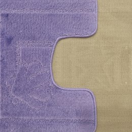 Komplet łazienkowy Montana z wycięciem Maritime Dark Lila Komplet (50 cm x 80 cm i 40 cm x 50 cm)