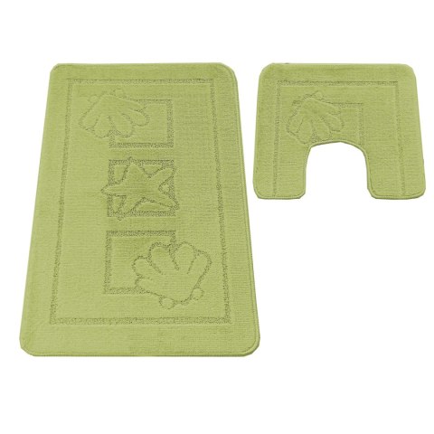 Komplet łazienkowy Montana z wycięciem Maritime Green Komplet (50 cm x 80 cm i 40 cm x 50 cm)