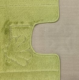 Komplet łazienkowy Montana z wycięciem Maritime Green Komplet (50 cm x 80 cm i 40 cm x 50 cm)