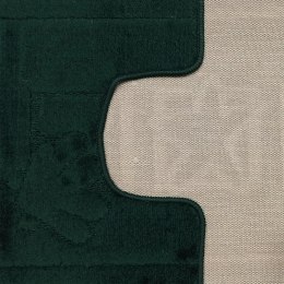 Komplet łazienkowy Montana z wycięciem Maritime Hunter Green Komplet (50 cm x 80 cm i 40 cm x 50 cm)