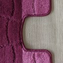 Komplet łazienkowy Montana z wycięciem Sariyer XL Aubergine Komplet (60 cm x 100 cm i 50 cm x 60 cm)