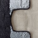 Komplet łazienkowy Montana z wycięciem Sariyer XL Black Komplet (60 cm x 100 cm i 50 cm x 60 cm)