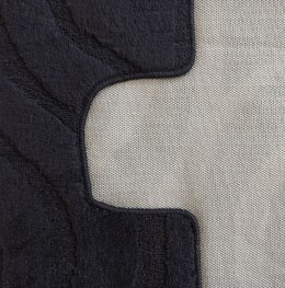 Komplet łazienkowy Montana z wycięciem Symphony Black Komplet (50 cm x 80 cm i 40 cm x 50 cm)