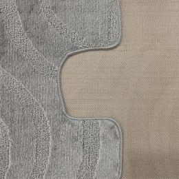 Komplet łazienkowy Montana z wycięciem Symphony Grey Komplet (50 cm x 80 cm i 40 cm x 50 cm)