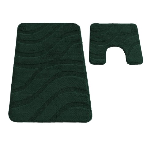 Komplet łazienkowy Montana z wycięciem Symphony Hunter Green Komplet (50 cm x 80 cm i 40 cm x 50 cm) Komplet łazienkowy Montana z wycięciem Symphony Hunter Green Komplet (50 cm x 80 cm i 40 cm x 50 cm)