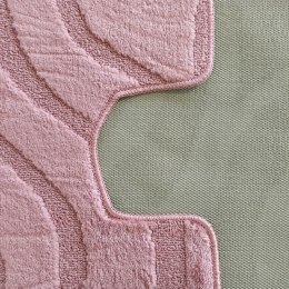 Komplet łazienkowy Montana z wycięciem Symphony Rose Komplet (50 cm x 80 cm i 40 cm x 50 cm)