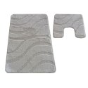 Komplet łazienkowy Montana z wycięciem Symphony Sand Grey Komplet (50 cm x 80 cm i 40 cm x 50 cm)