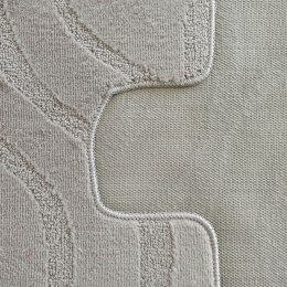 Komplet łazienkowy Montana z wycięciem Symphony Sand Grey Komplet (50 cm x 80 cm i 40 cm x 50 cm)
