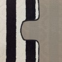 Komplet łazienkowy Montana z wycięciem Said XL Black Komplet (60 cm x 100 cm i 50 cm x 60 cm)