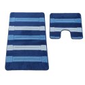 Komplet łazienkowy Montana z wycięciem Said XL Dark Blue Komplet (60 cm x 100 cm i 50 cm x 60 cm)
