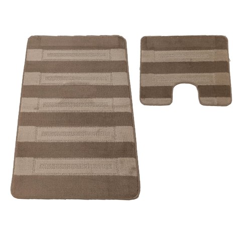 Komplet łazienkowy Montana z wycięciem Said XL Fungi Grey Komplet (60 cm x 100 cm i 50 cm x 60 cm)