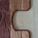 Komplet łazienkowy Montana z wycięciem Sariyer XL Brown Komplet (60 cm x 100 cm i 50 cm x 60 cm)