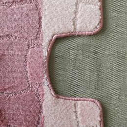 Komplet łazienkowy Montana z wycięciem Sariyer XL Dusty Rose Komplet (60 cm x 100 cm i 50 cm x 60 cm)