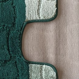 Komplet łazienkowy Montana z wycięciem Sariyer XL Hunter Green Komplet (60 cm x 100 cm i 50 cm x 60 cm)