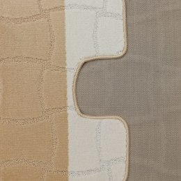 Komplet łazienkowy Montana z wycięciem Sariyer XL Light Beige Komplet (60 cm x 100 cm i 50 cm x 60 cm)