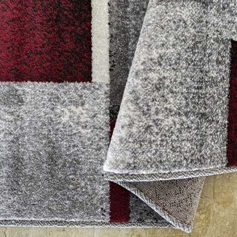 Dywan OTTO 09 Szaro-Czerwony 120 x 170 cm wielokolorowy Dywan OTTO 09 Szaro-Czerwony 120 x 170 cm wielokolorowy
