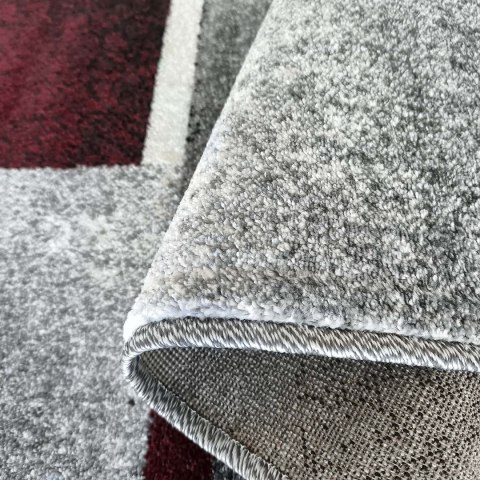 Dywan OTTO 09 Szaro-Czerwony 120 x 170 cm wielokolorowy Dywan OTTO 09 Szaro-Czerwony 120 x 170 cm wielokolorowy