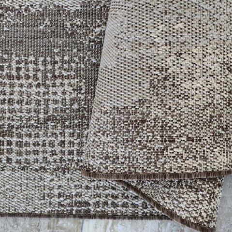Dywan sznurkowy dwustronny ZARA 10 brązowy 200 x 290 cm brązowy Dywan sznurkowy dwustronny ZARA 10 brązowy 200 x 290 cm brązowy