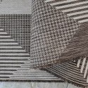 Dywan sznurkowy dwustronny ZARA 16 brązowy 160 x 230 cm brązowy