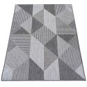 Dywan sznurkowy dwustronny ZARA 16 szary 160 x 230 cm szary