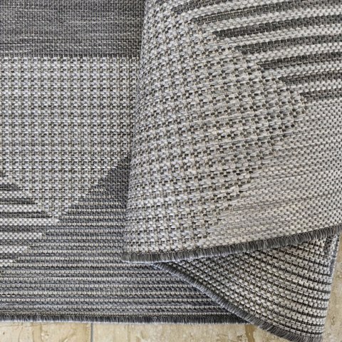 Dywan sznurkowy dwustronny ZARA 16 szary 80 x 150 cm szary Dywan sznurkowy dwustronny ZARA 16 szary 80 x 150 cm szary